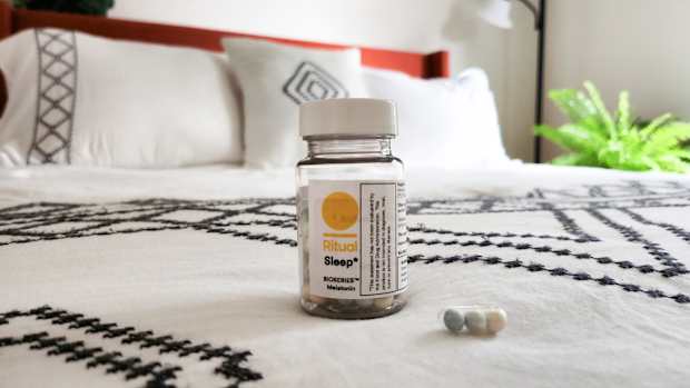 Ritual-Sleep-BioSeries-Melatonin-bottle-bedroom-backdrop